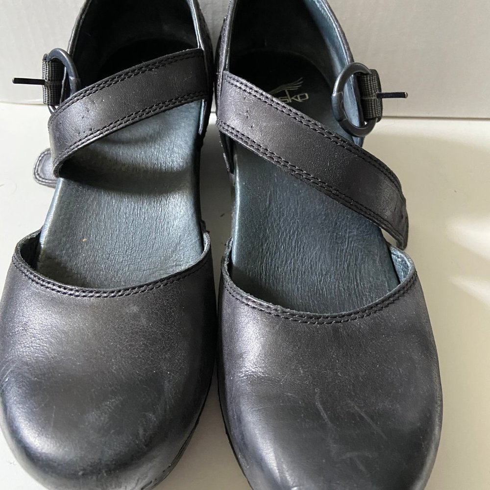 Black Dansko Mary Jane Clog Size 38